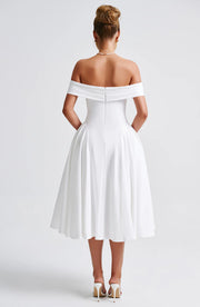 Gabrielle Midi Dress - Ivory