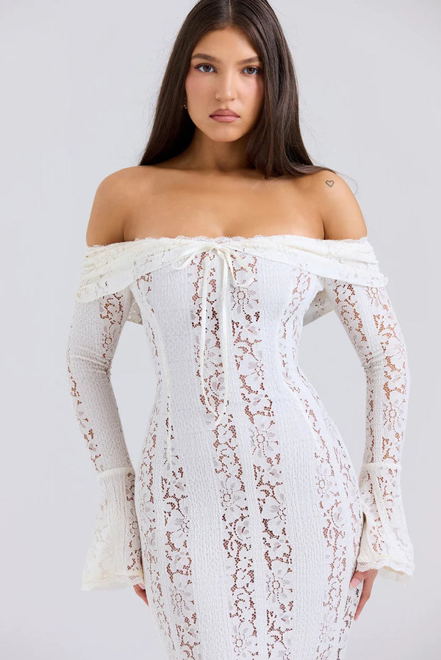 Elara Lace Maxi Dress