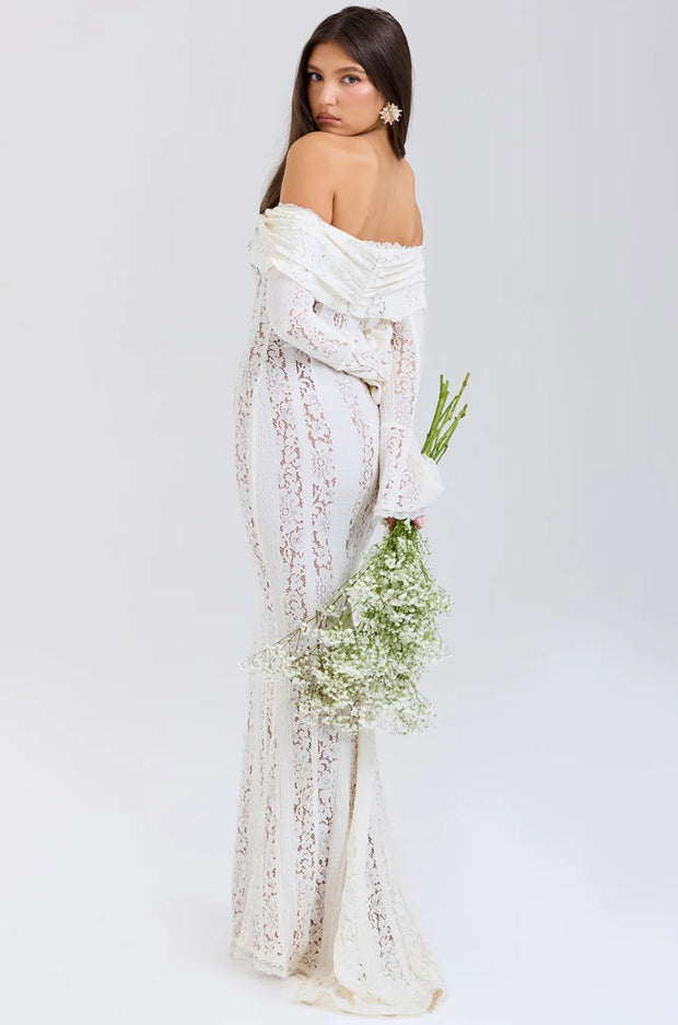 Elara Lace Maxi Dress