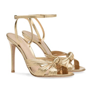 Gold twist Stiletto Heel