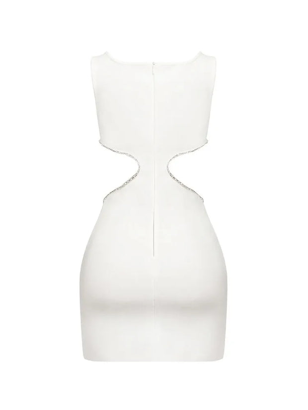 White Diamond Bodycon Dress