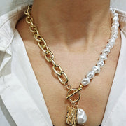 Vintage Baroque Pearl Lock Chains