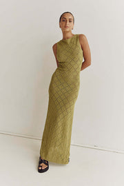 Green Beach Maxi Dress