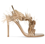 Champagne Feather Banquet High Heels