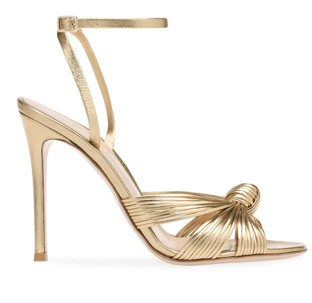 Gold twist Stiletto Heel