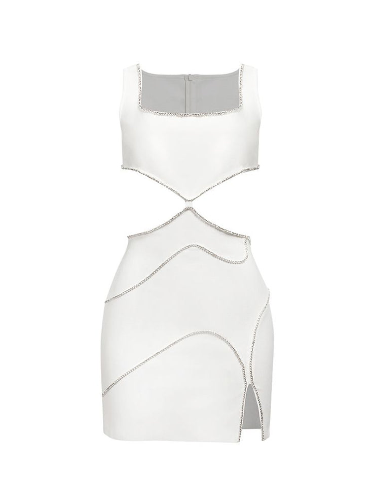 White Diamond Bodycon Dress