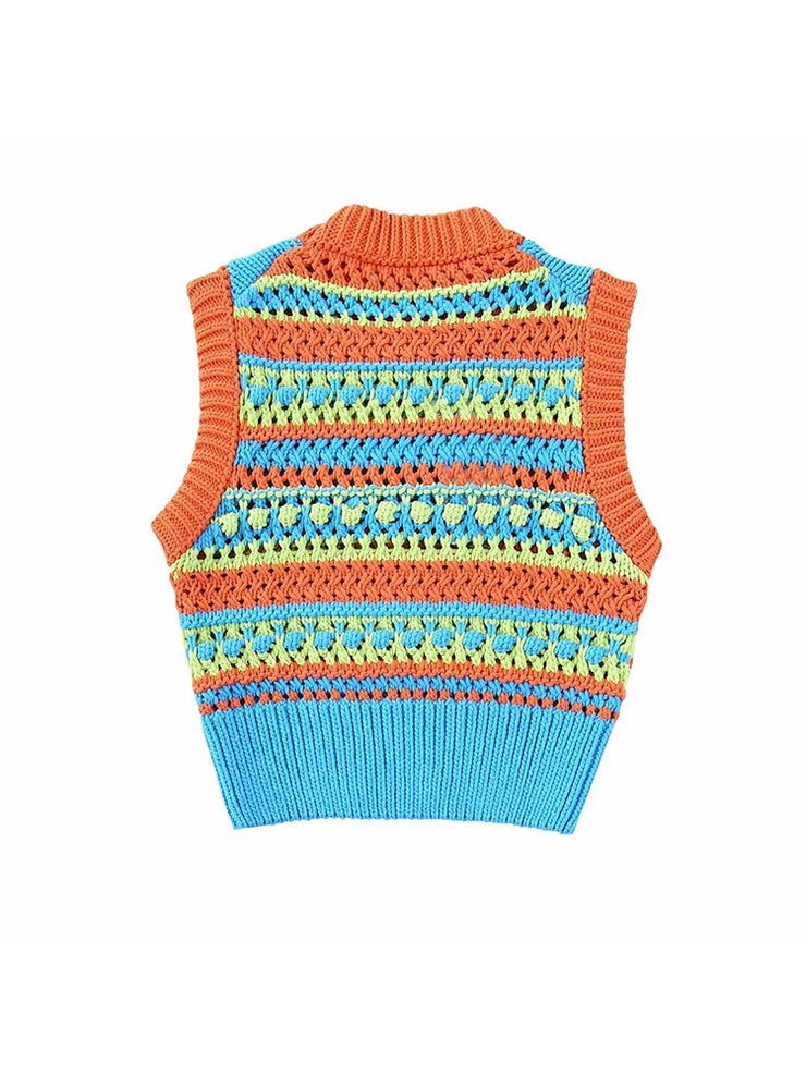 Knitted Cropped Vest