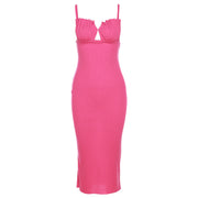 Rose Bodycon Maxi Dress