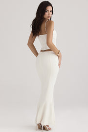 White Corset Maxi Dress