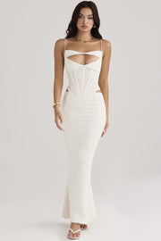 White Corset Maxi Dress