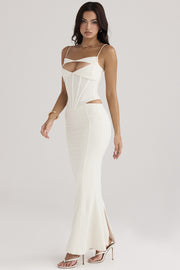 White Corset Maxi Dress