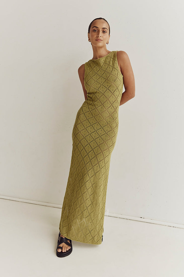 Green Beach Maxi Dress