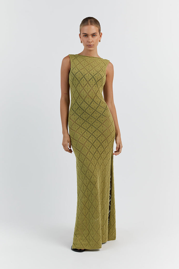 Green Beach Maxi Dress